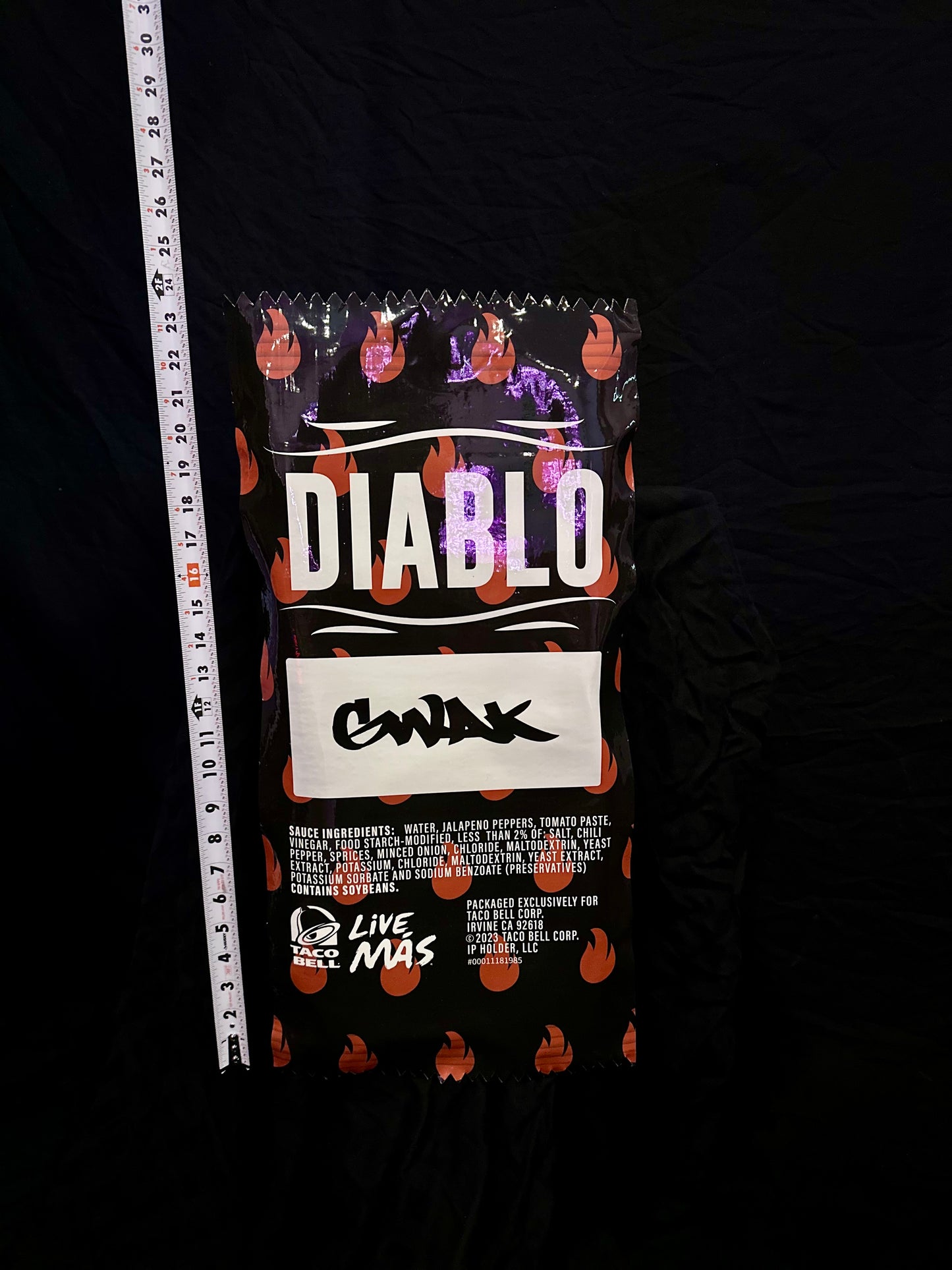 JUMBO DIABLO SAUCE PACKET Limited edition