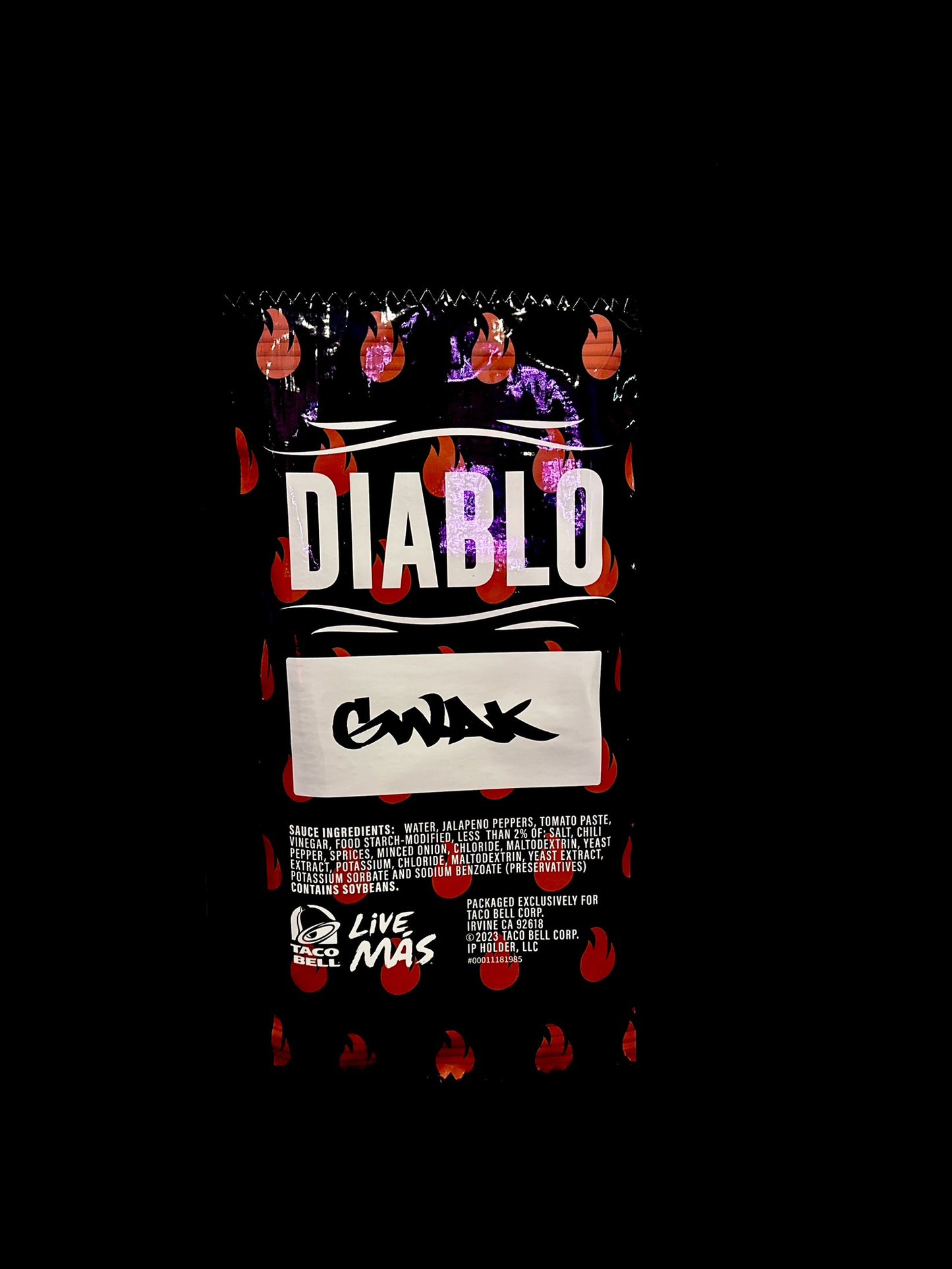 JUMBO DIABLO SAUCE PACKET Limited edition