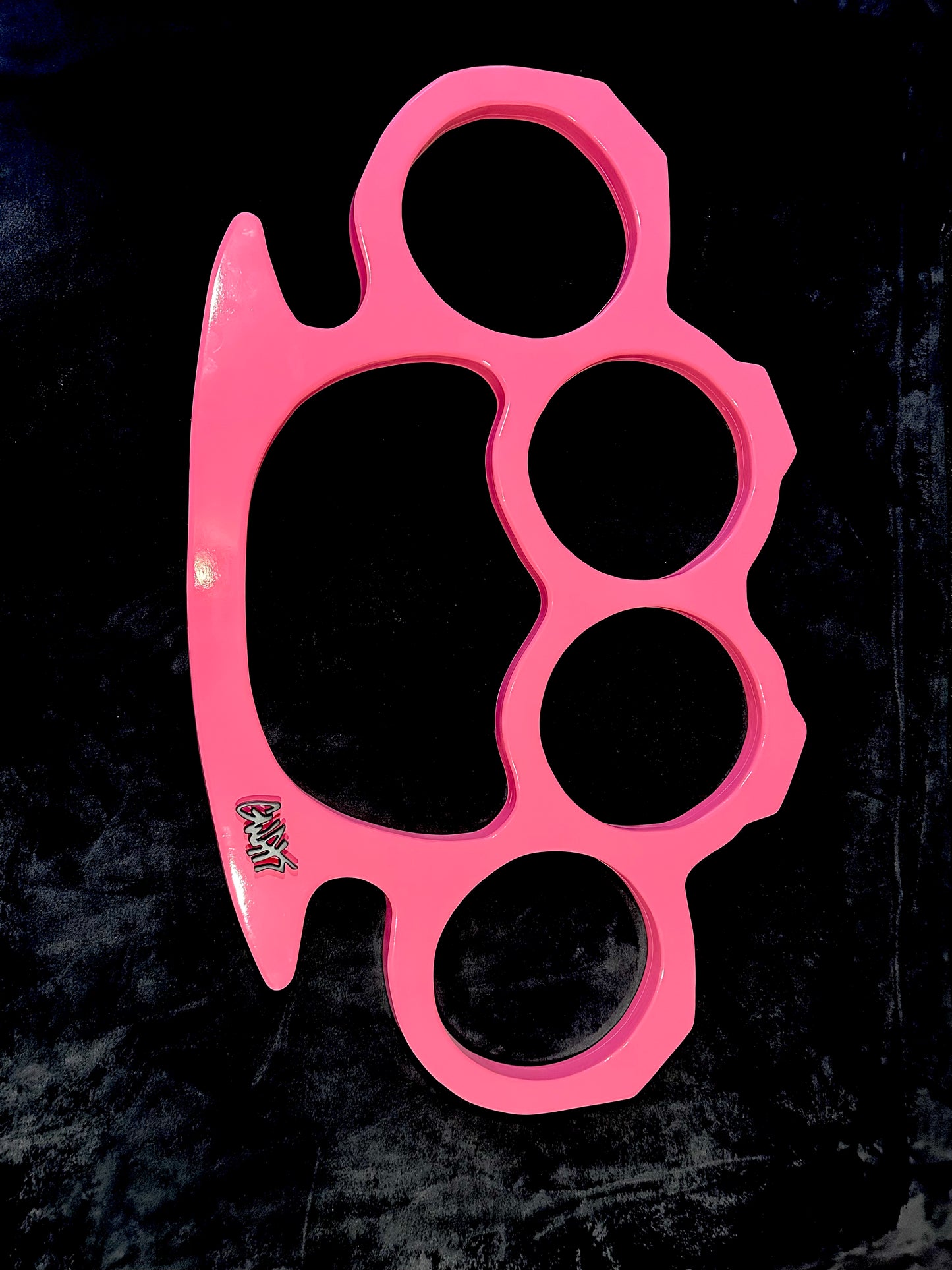 GIANT PINK BRASS KNUCKLES